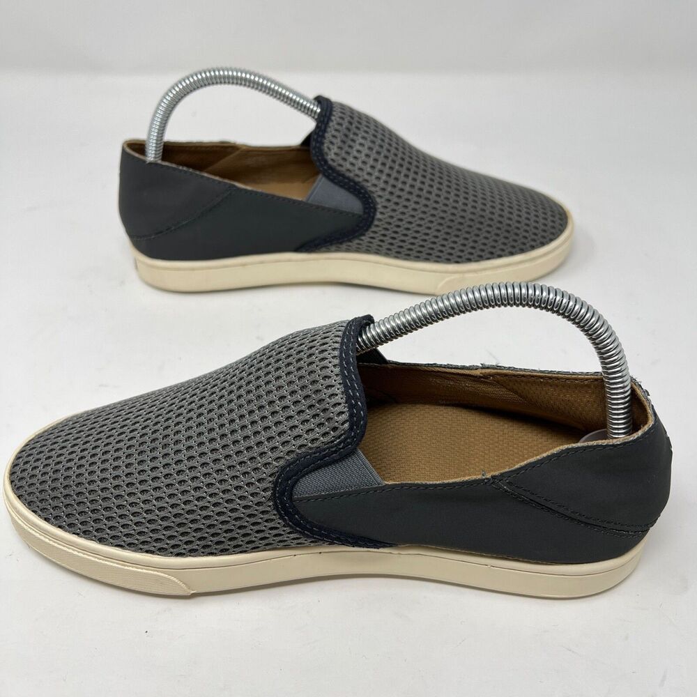Olukai Pehuea Shoes Women’s 8.5 Blue Mesh Comfort Slip On Loafer Mule Sneakers - Picture 6 of 11